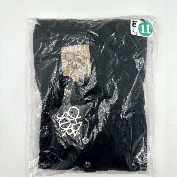 Chaser Long Sleeve Scoop Neck Henley with Button Cuffs Black Medium M NWT NEW - Picture 8 of 8